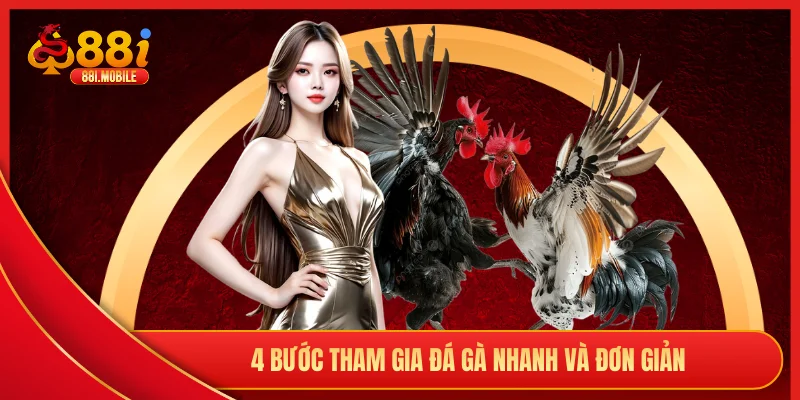 4 bước tham gia đá gà nhanh và đơn giản